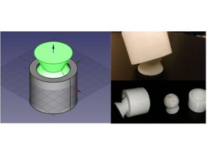 articulação de esfera engenharia 3d print model - Mito3D