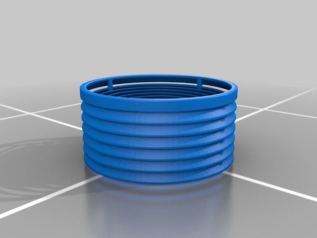 difusor cilíndrico cilíndrica la ronda 3D print model - Mito3D