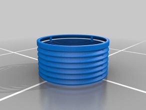 cylindrical diffuser round 3d print model - Mito3D