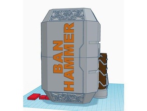 jatmn ban hammer props captainbawls 3d print model - Mito3D