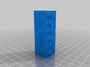 tevo tarantula wolfix abs temp tower 3d printing tests customized 3d print model - Mito3D