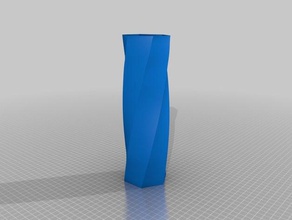twisted hex vase sculptures spiral mode 3d print model - Mito3D