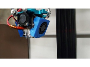 extruder fan deflector 3d printer parts cooling duct shroud tevo little monster 3d print model - Mito3D