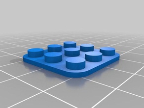 3x3 lego de base jouets construction personnalisé 3d print model - Mito3D