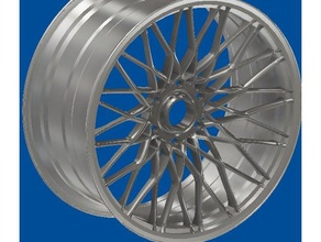 bbs wheel 100mm diameter vehicles llanta 3d print model - Mito3D