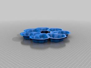baking mandelbrot cookie form household cookies 3d print model - Mito3D