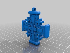 jerusalem Kreuz Mode cruz 3d print model - Mito3D