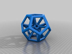 anidado dodecahedrons matemáticas art 3d print model - Mito3D