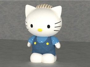 dear daniel toy & game accessories boy cat hello japan kitty star 3d print model - Mito3D