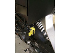 cadeado stand suporte de adaptador chassi moto a indústria automotiva bloco chassis ktm bloqueio armário motocicleta 3d print model - Mito3D