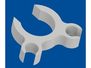ptfe cabo de clipe dupla tevo tarantula Impressora 3d acessórios clip do suporte gestão cabos filamento tubo 3d print model - Mito3D