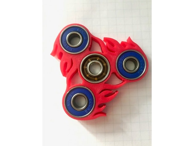 fidget tri-giratório personalizado 5 brinquedos & games giratório 3D print model - Mito3D