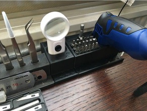 Schreibtisch-Rand-Werkzeug-Halter-organizer - Organisation 3d print model - Mito3D
