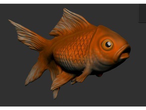 goldfish art fish 3d print model - Mito3D