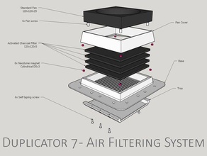 duplicator 7 - Luft-Filter-system 3d-Drucker Teile Harz Harz-Drucker sla wanhao d7 3d print model - Mito3D