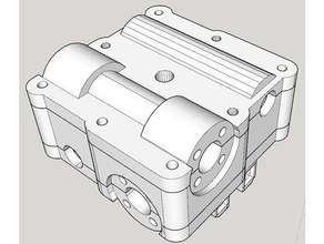 sketchup all lead-screw cube 3d printer parts 3d print model - Mito3D