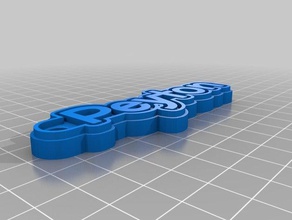 peyton keychains customized 3d print model - Mito3D