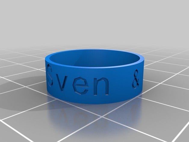 bea los anillos personalizado 3D print model - Mito3D