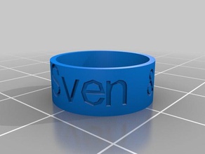 sven anéis personalizado 3d print model - Mito3D