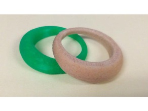 anello semplice e ottimizzata anelli su misura openscad 3d print model - Mito3D