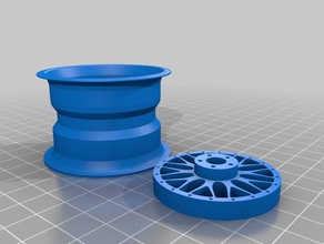 bbs lm two parts automotive wheel llanta 3d print model - Mito3D