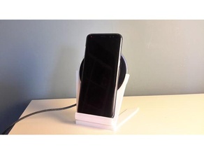 ajustável de indução stand galaxy s8 telefone celular samsung 3d print model - Mito3D