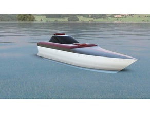 rc sürat teknesi xeon flash v1 r c araçlar tekne tekneler 3d print model - Mito3D