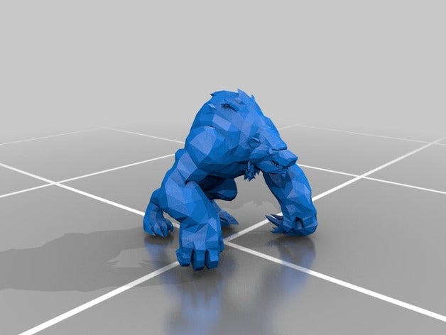 mondo di warcraft - legione druido artefatto sfida forma orso giochi e giocattoli 3D print model - Mito3D