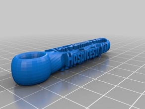 my customized twisted key fob keychains 3d print model - Mito3D
