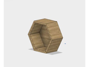 Waben-Regal Dekor Dekoration home decor Honig honeycomb Regal 3d print model - Mito3D