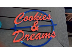 cookies Träume-Zeichen Schilder & logos cildrens playhouse sign 3d print model - Mito3D