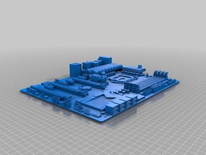 placa-mãe atx modelos 3d print model - Mito3D
