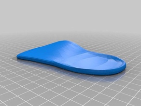 my customized orthotic insoles customizeableft insole arch support 12mm 3d print model - Mito3D