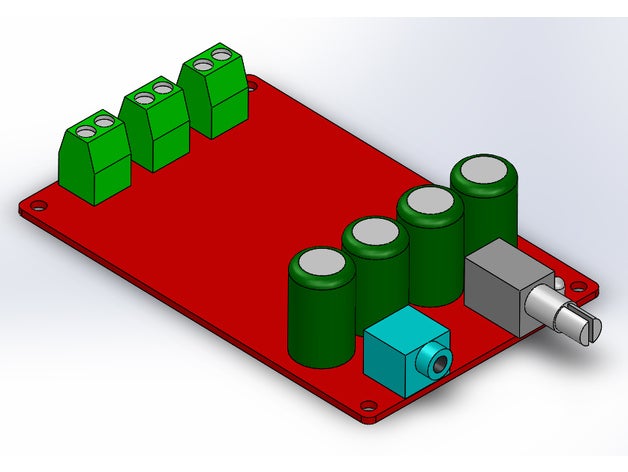 yeeco tpa3116 modello l'elettronica amplificatore musica 3D print model - Mito3D
