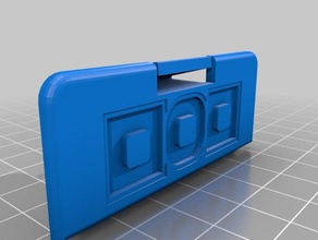 dod pedal battery cover music guitar 3d print model - Mito3D