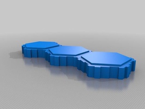 meu personalizados hex telha jogos personalizado 3d print model - Mito3D