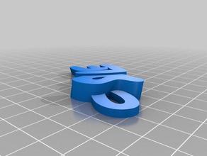 my customized fullysole keychains 3d print model - Mito3D