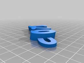 my customized fullyocti keychains 3d print model - Mito3D