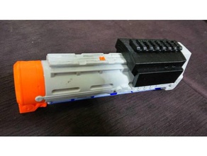 nerf tri-strike bomba picatiny ferroviário esporte & ao ar livre 3d print model - Mito3D