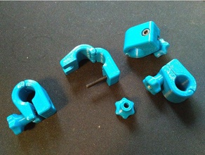 13mm morsetto giochi e giocattoli morsetti kicker kickertisch asta di serraggio schelle 3d print model - Mito3D