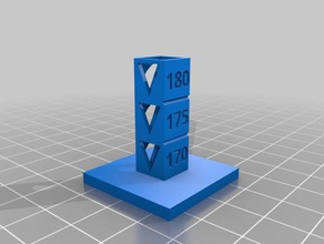 pla temp tower 2 3d printing tests customized 3d print model - Mito3D