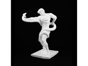 athlete wrestling python scans & replicas 3d print model - Mito3D