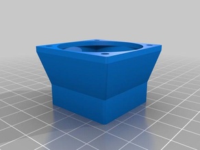 simple universal e3d main fan duct 3d printer parts 3d print model - Mito3D
