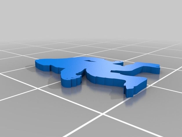 sasquatch emblema animais 3D print model - Mito3D