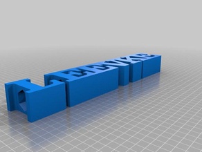 my customized text pencil holder2 signs & logos 3d print model - Mito3D