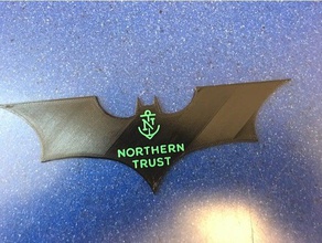 northern trust bat 2d-Kunst 3d print model - Mito3D