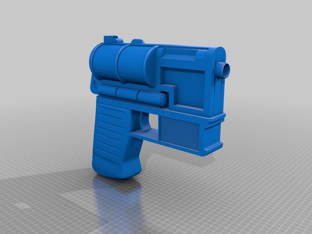 mara jade skywalker's blaster 3d printing star-wars 3D print model - Mito3D