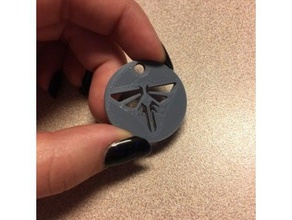 last us firefly dog-tag keychain keychains 3d print model - Mito3D