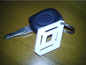 renault keychain automotive 3d print model - Mito3D