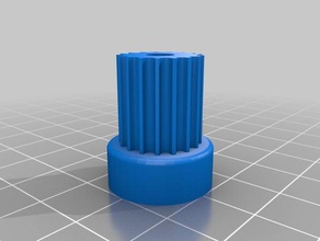 my customized parametric pulley - lots tooth profiles 17z profile 13 3d printer parts 3d print model - Mito3D